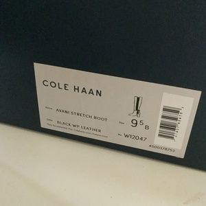 NWT Cole Haan Avani Black Waterproof Leather Boot